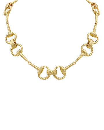 Equestrian Luxe Horsebit Necklace