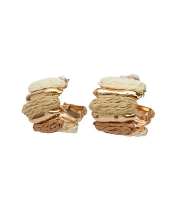 Capri Raffia Hoops