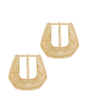 Monaco Buckle Statement Earrings