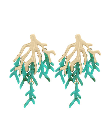 Coral Reef Fringe Earrings