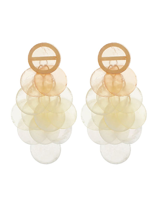 Capri Shell Cascade Earrings
