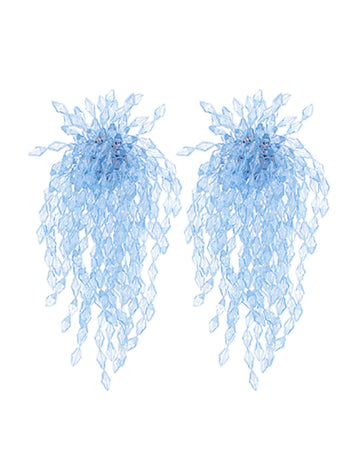 Crystal Rain Fringe Earrings