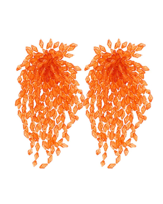Crystal Rain Fringe Earrings