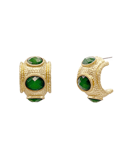 Verona Stone Hoops