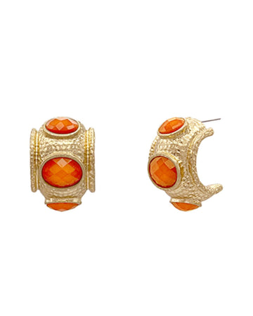 Verona Stone Hoops