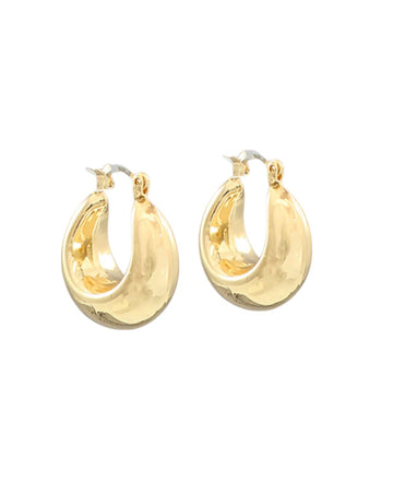 Sculpted Curve Hoops