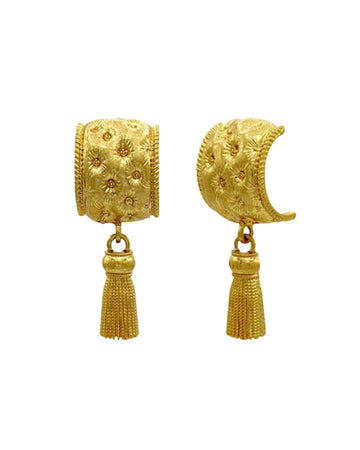 Tassle Half Hoops