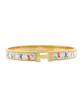 Amour Cherry Initial Bangle