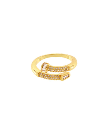 Monaco Nail Pavé Ring