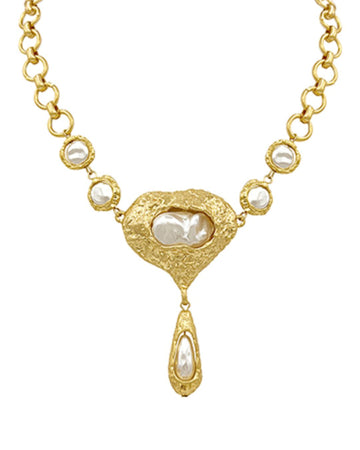 Aurora Pearl Drop Necklace