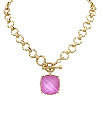 Monaco Cushion Pendant Necklace