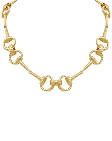 Equestrian Luxe Horsebit Necklace