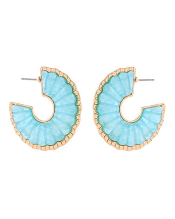 Paloma Fan Hoop Earrings