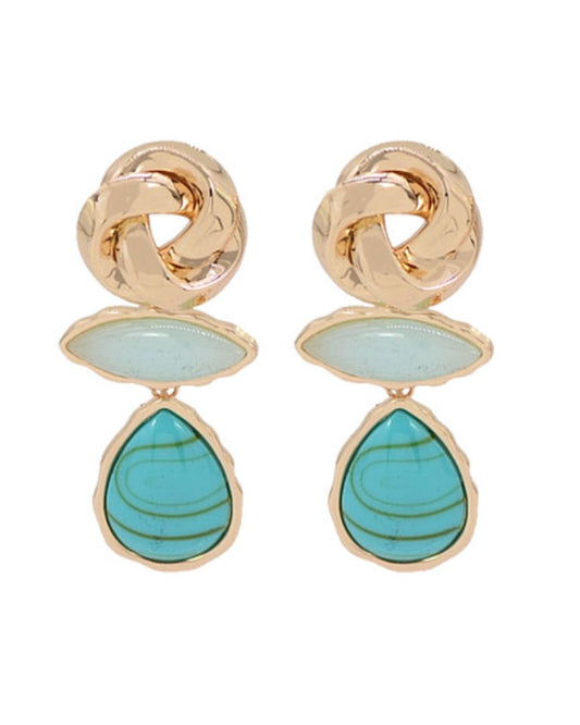 Amour Knot Drop Earrings
