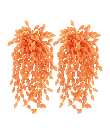 Golden Cascade Fringe Earrings