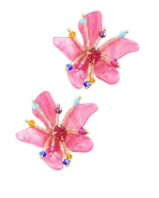 Rosalie Crystal Blossom Earrings