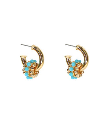 Aurora Layered Stone Earrings