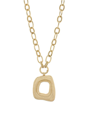 Monaco Rectangle Pendant Necklace