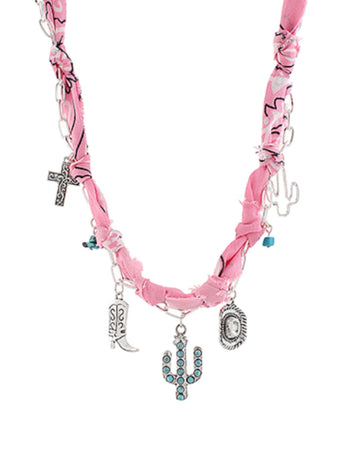 Frontier Charm Scarf Necklace