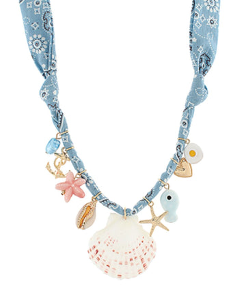 Marina Scarf Pendant Necklace