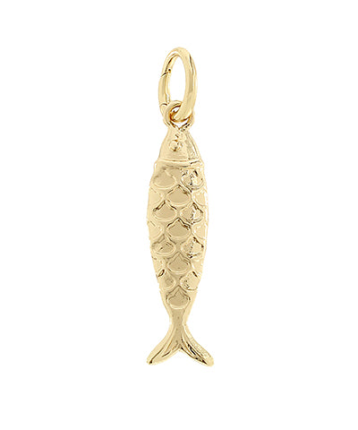 Isadora Sardine Charm — Gold