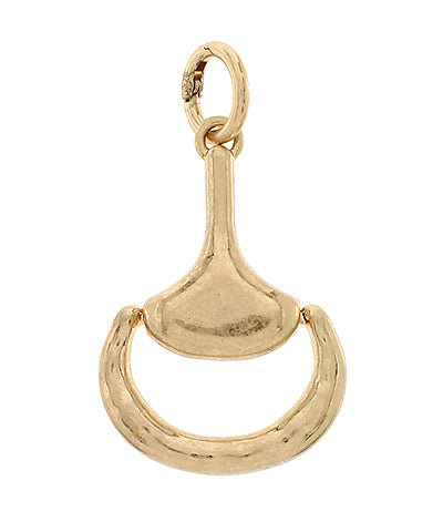 Seraphine Horsebit Charm — Vintage Gold