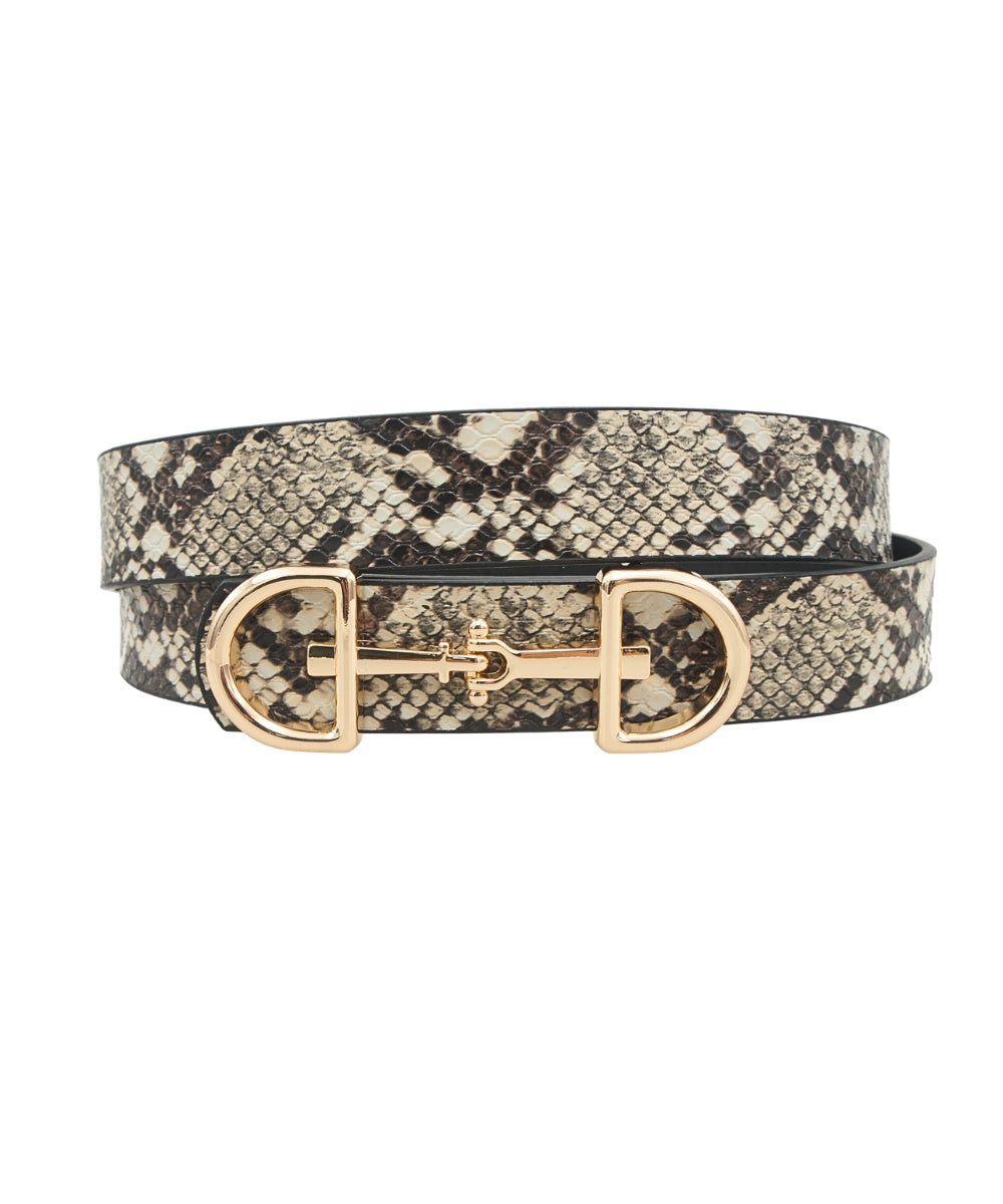 Lennox Snake Print Belt in Snake Print