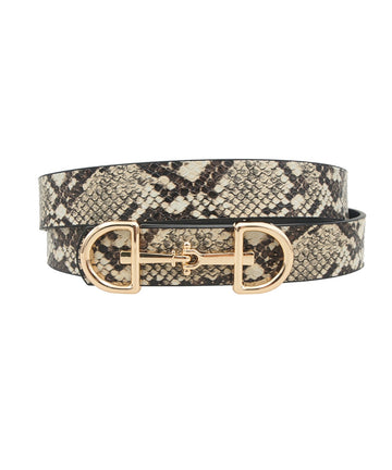 Lennox Snake Print Belt in Snake Print