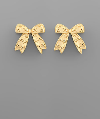 Bow in Love Studs