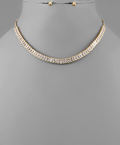 Baguette Crystal Necklace